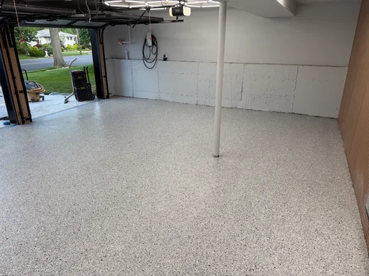 Residential Garage — Flake Epoxy Floor