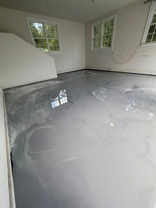 Metallic Epoxy — Marble Finish