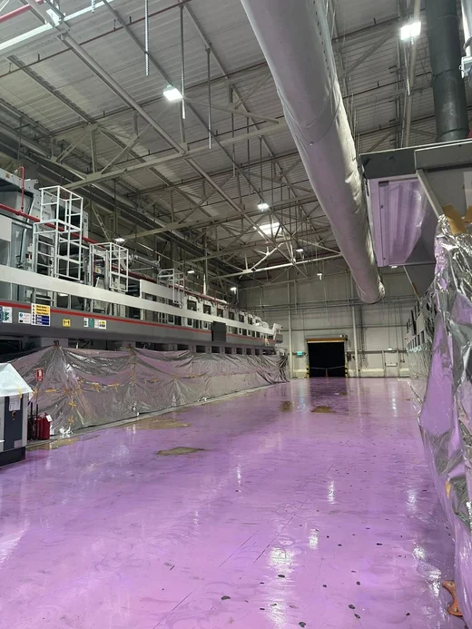 Basketball Court Flooring Application